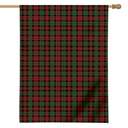 Christmas Tartan Pattern Print House Flag