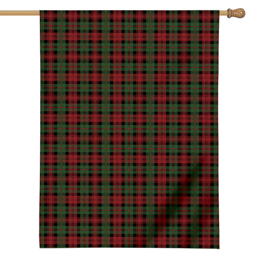 Christmas Tartan Pattern Print House Flag