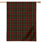 Christmas Tartan Pattern Print House Flag
