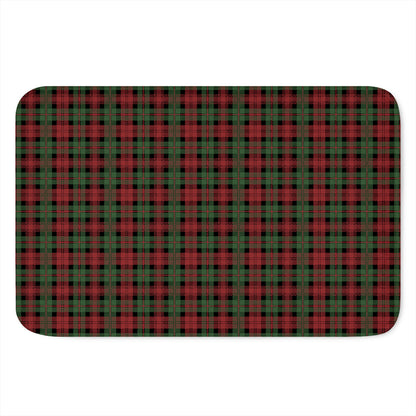 Christmas Tartan Pattern Print Indoor Door Mat