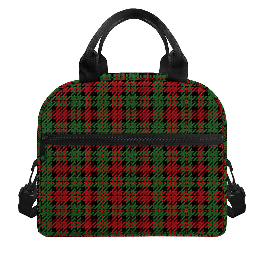 Christmas Tartan Pattern Print Insulated Lunch Bag