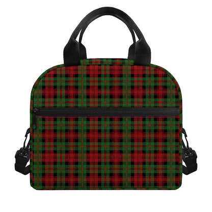 Christmas Tartan Pattern Print Insulated Lunch Bag
