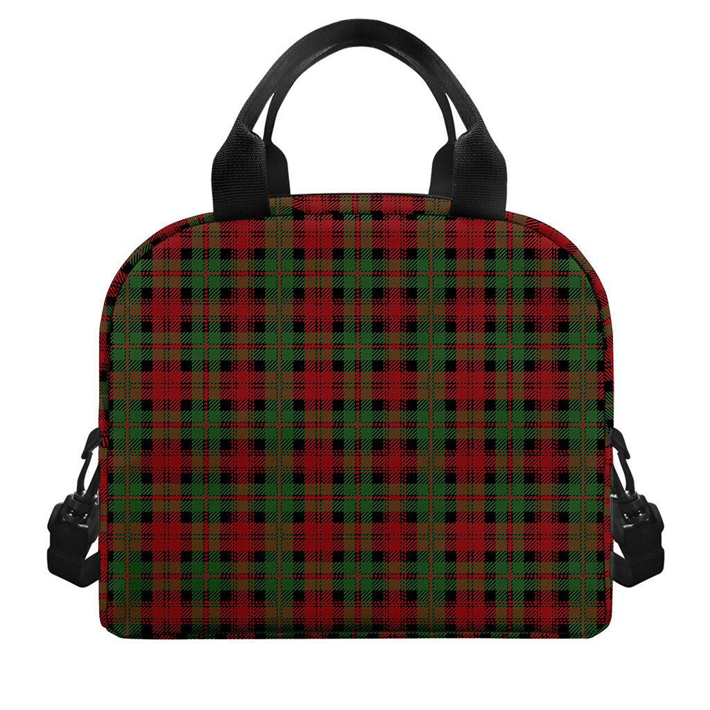 Christmas Tartan Pattern Print Insulated Lunch Bag