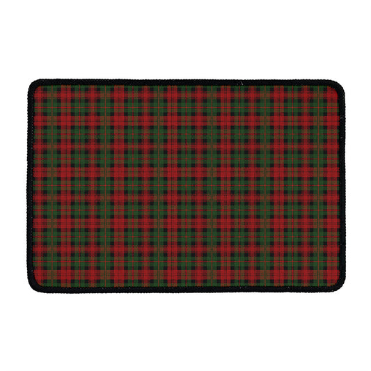 Christmas Tartan Pattern Print Kitchen Mat