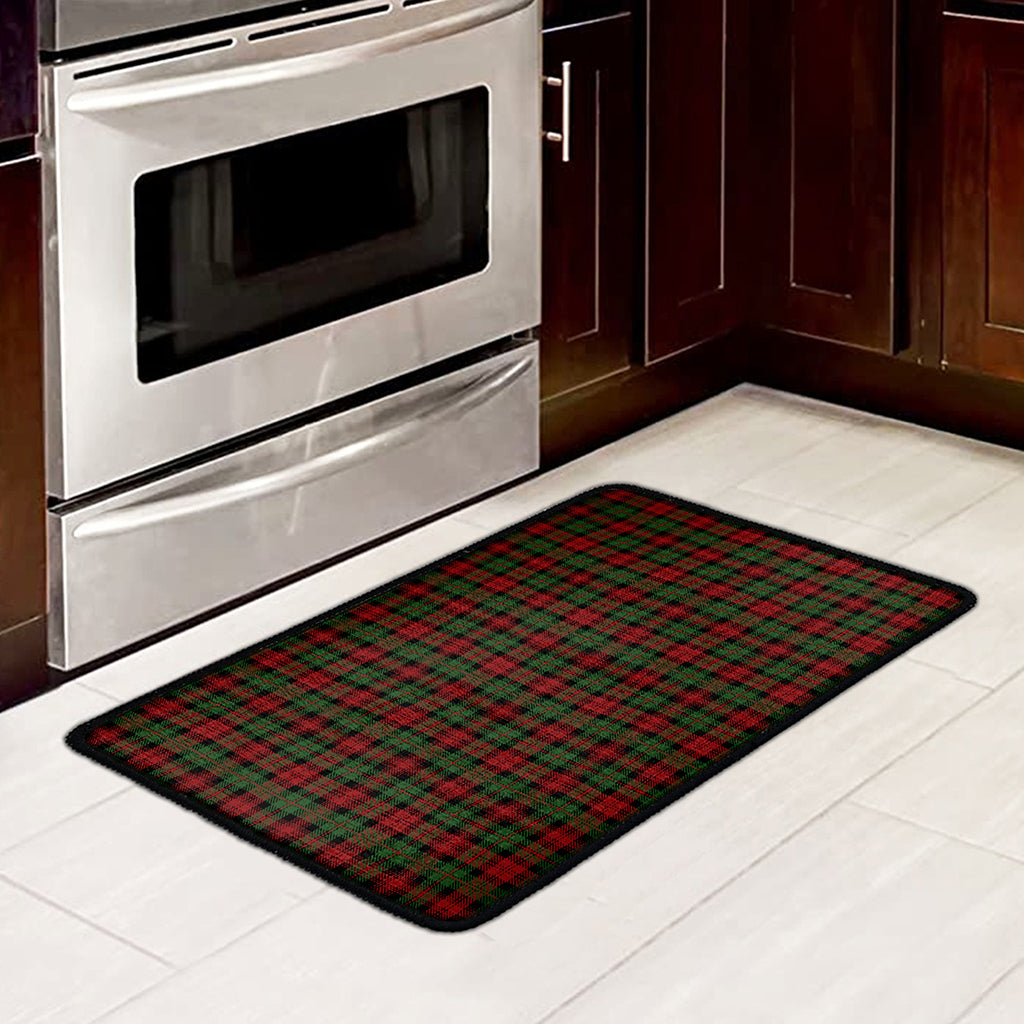 Christmas Tartan Pattern Print Kitchen Mat
