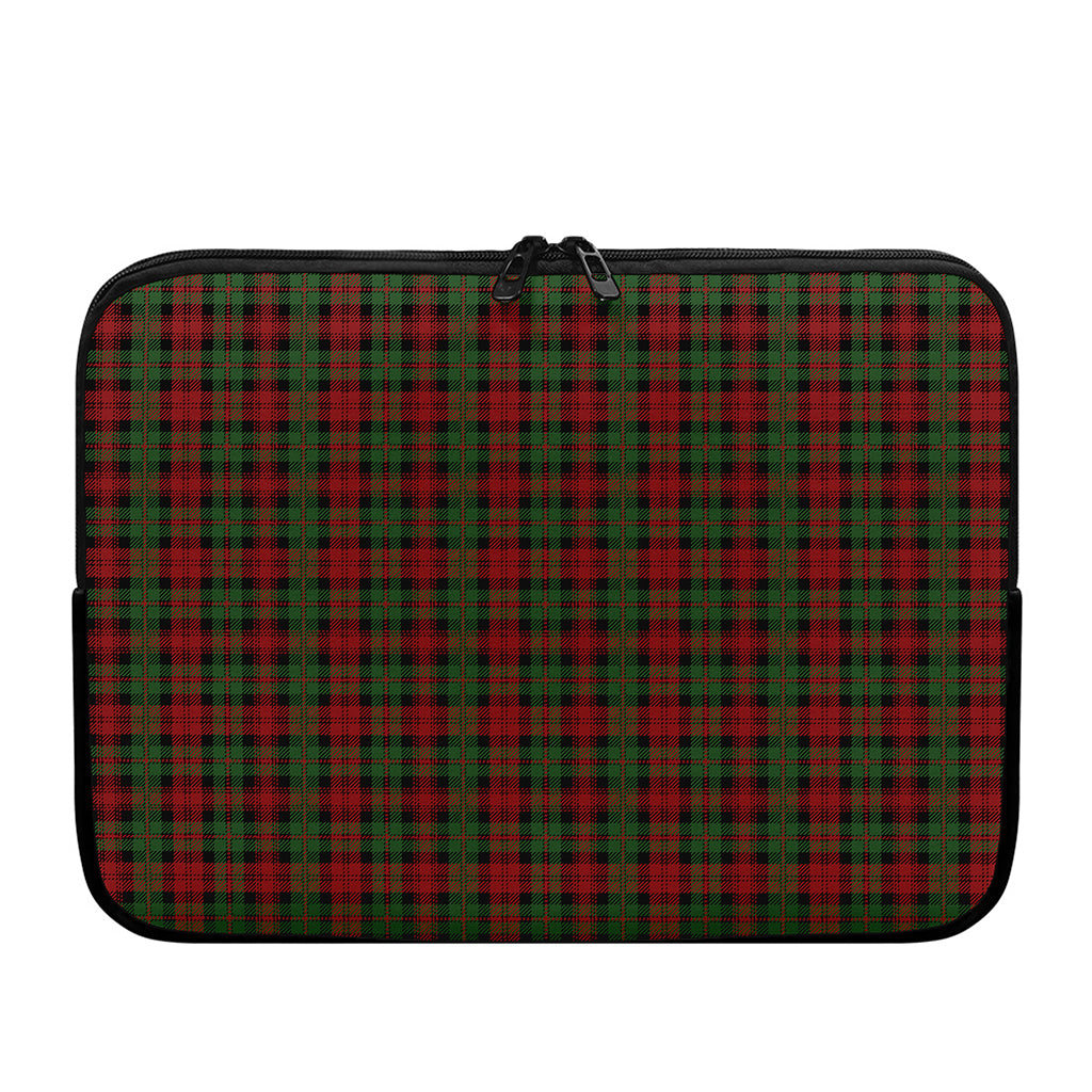 Christmas Tartan Pattern Print Laptop Sleeve