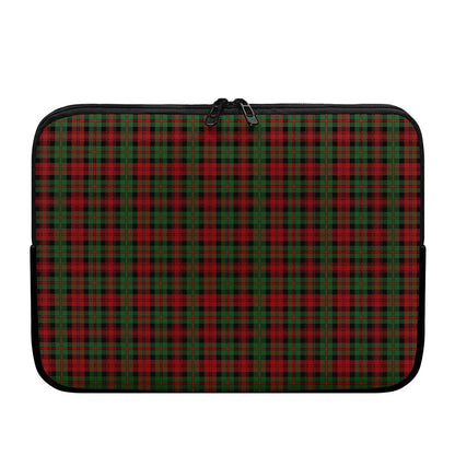 Christmas Tartan Pattern Print Laptop Sleeve