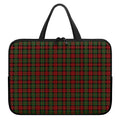 Christmas Tartan Pattern Print Laptop Sleeve With Handle