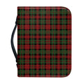 Christmas Tartan Pattern Print Leather Bible Cover