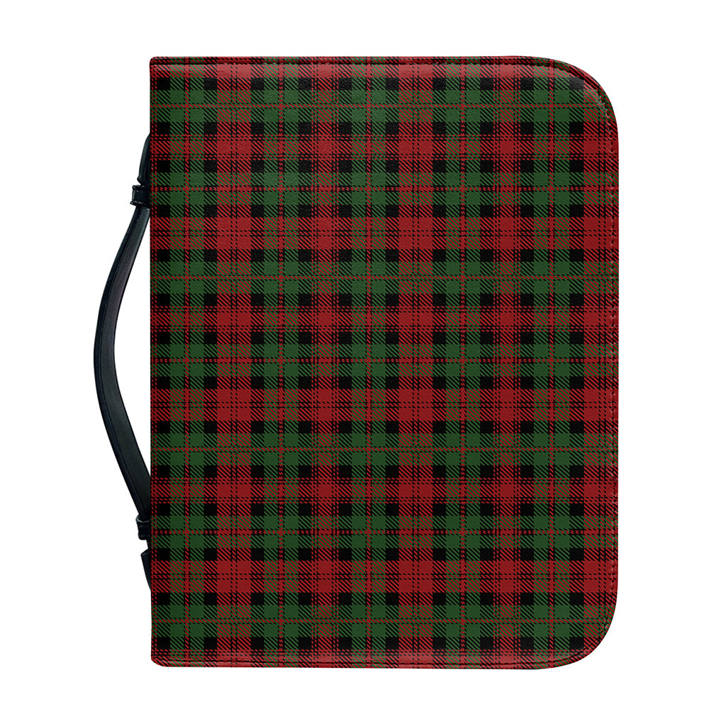 Christmas Tartan Pattern Print Leather Bible Cover