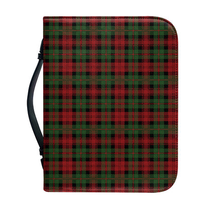 Christmas Tartan Pattern Print Leather Bible Cover