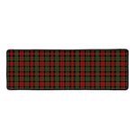 Christmas Tartan Pattern Print Long Kitchen Mat