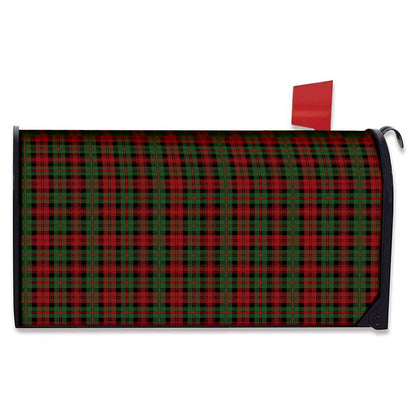 Christmas Tartan Pattern Print Mailbox Cover