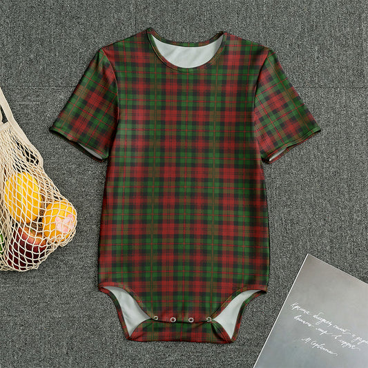 Christmas Tartan Pattern Print Men's Bodysuit