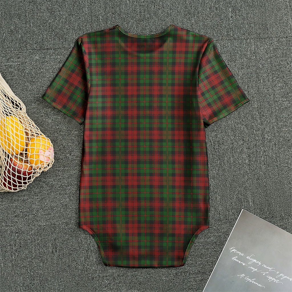 Christmas Tartan Pattern Print Men's Bodysuit