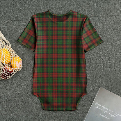 Christmas Tartan Pattern Print Men's Bodysuit