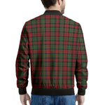 Christmas Tartan Pattern Print Men's Bomber Jacket
