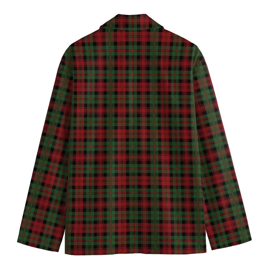 Christmas Tartan Pattern Print Men's Cotton Blazer