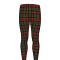 Christmas Tartan Pattern Print Men's Leggings