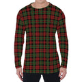 Christmas Tartan Pattern Print Men's Long Sleeve T-Shirt