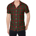 Christmas Tartan Pattern Print Men's Shirt