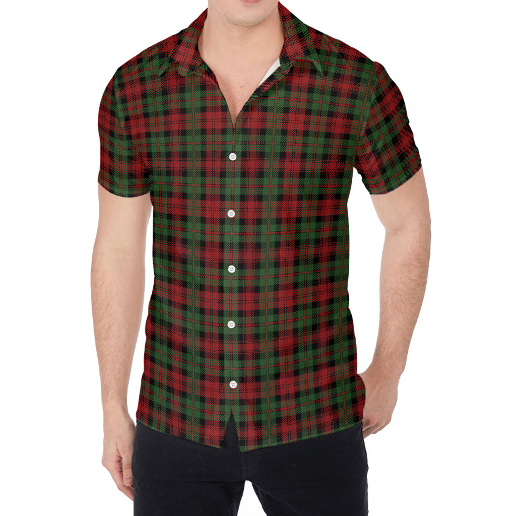Christmas Tartan Pattern Print Men's Shirt