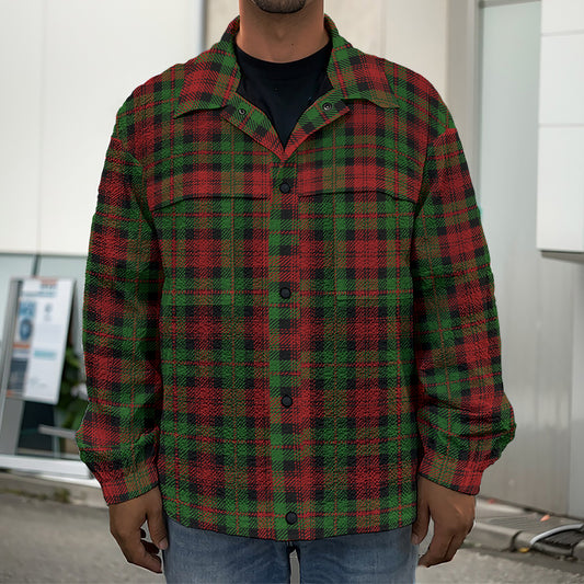 Christmas Tartan Pattern Print Men's Shirt Jacket
