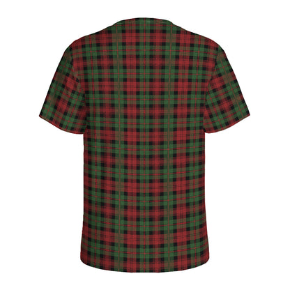 Christmas Tartan Pattern Print Men's Sports T-Shirt