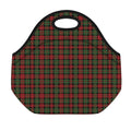Christmas Tartan Pattern Print Neoprene Lunch Bag