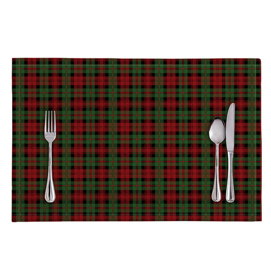 Christmas Tartan Pattern Print Placemat