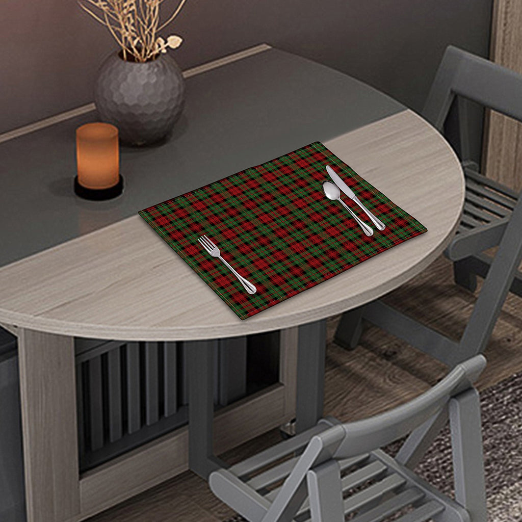 Christmas Tartan Pattern Print Placemat