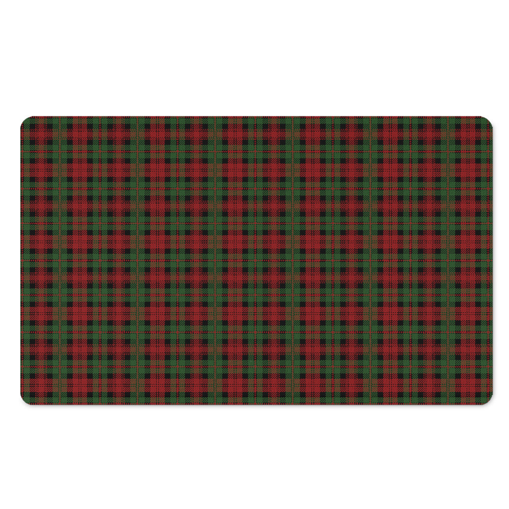 Christmas Tartan Pattern Print Polyester Doormat
