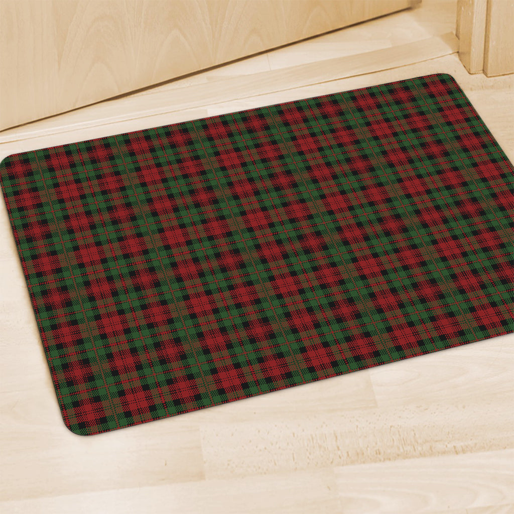Christmas Tartan Pattern Print Polyester Doormat