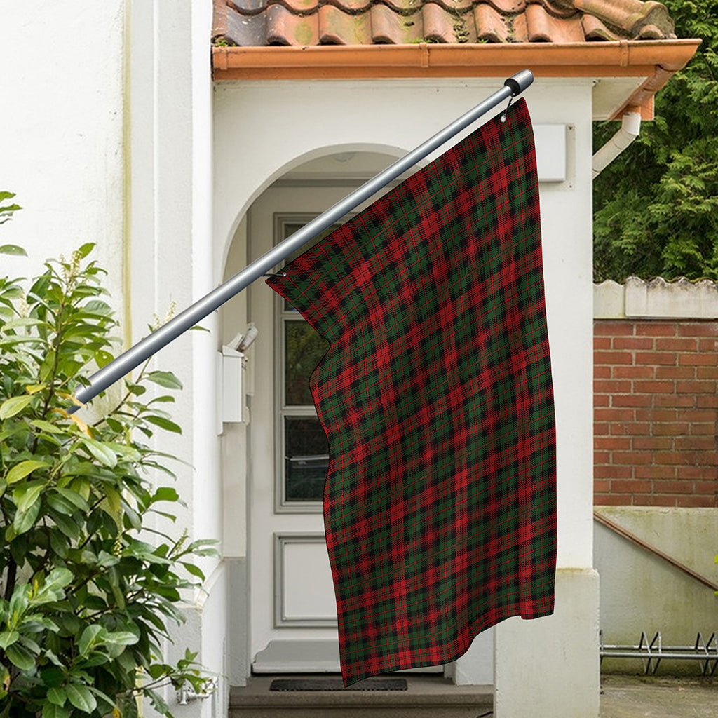 Christmas Tartan Pattern Print Polyester Flag