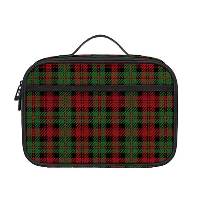 Christmas Tartan Pattern Print Portable Lunch Bag