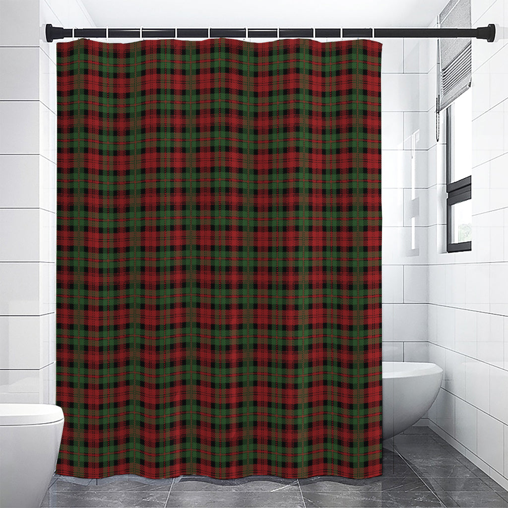 Christmas Tartan Pattern Print Premium Shower Curtain