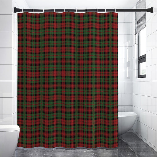 Christmas Tartan Pattern Print Premium Shower Curtain
