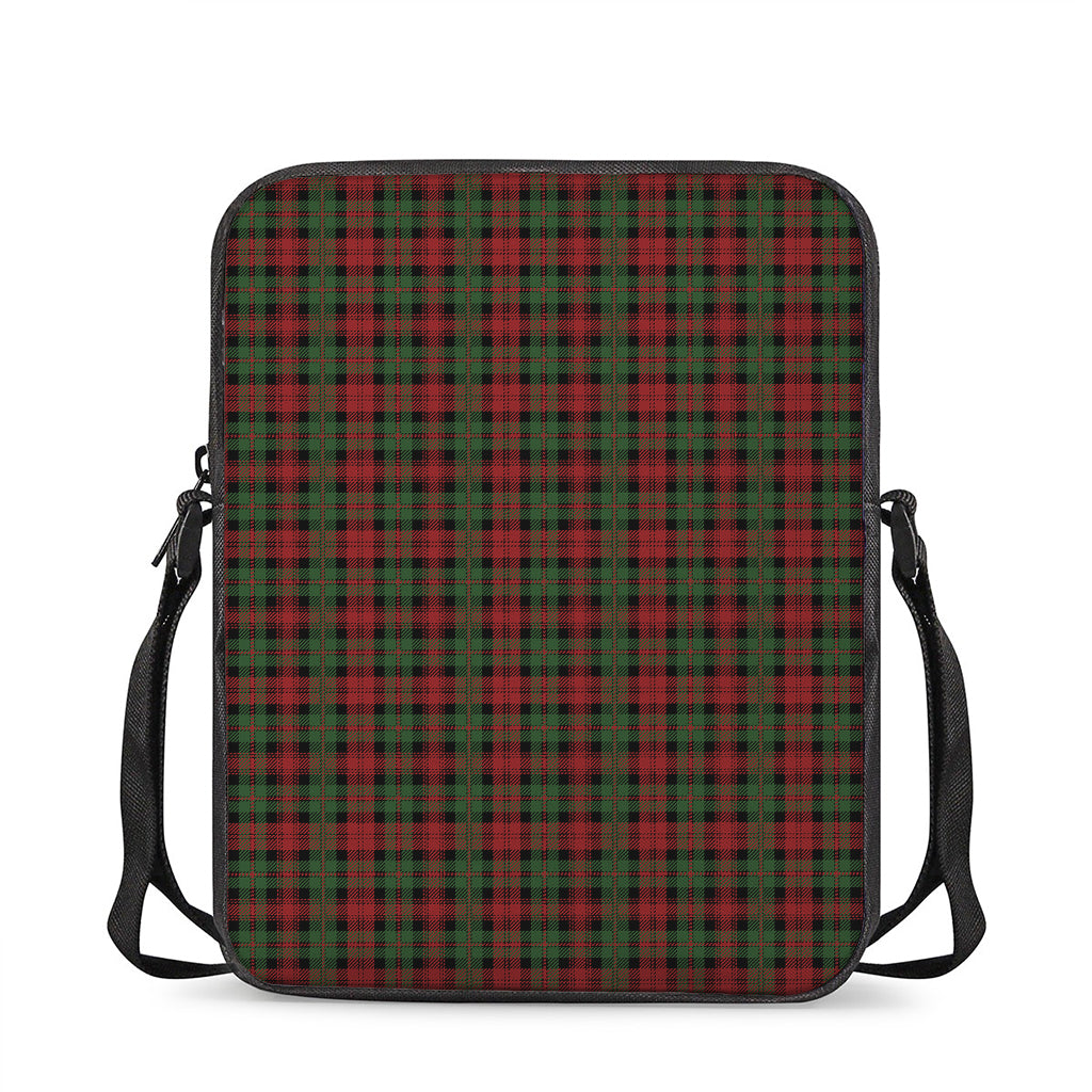Christmas Tartan Pattern Print Rectangular Crossbody Bag