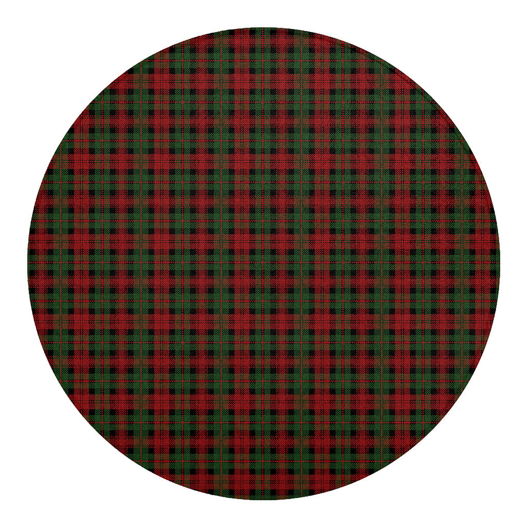 Christmas Tartan Pattern Print Round Blanket