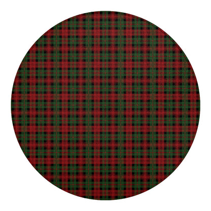 Christmas Tartan Pattern Print Round Blanket