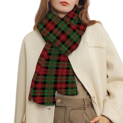 Christmas Tartan Pattern Print Scarf