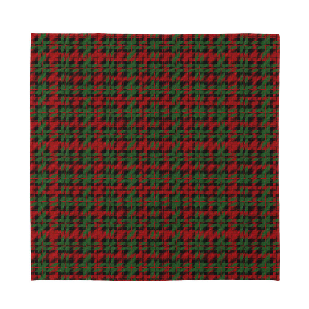 Christmas Tartan Pattern Print Silk Bandana