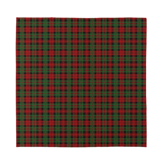 Christmas Tartan Pattern Print Silk Bandana