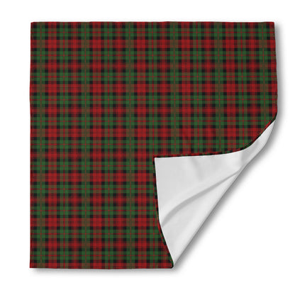 Christmas Tartan Pattern Print Silk Bandana