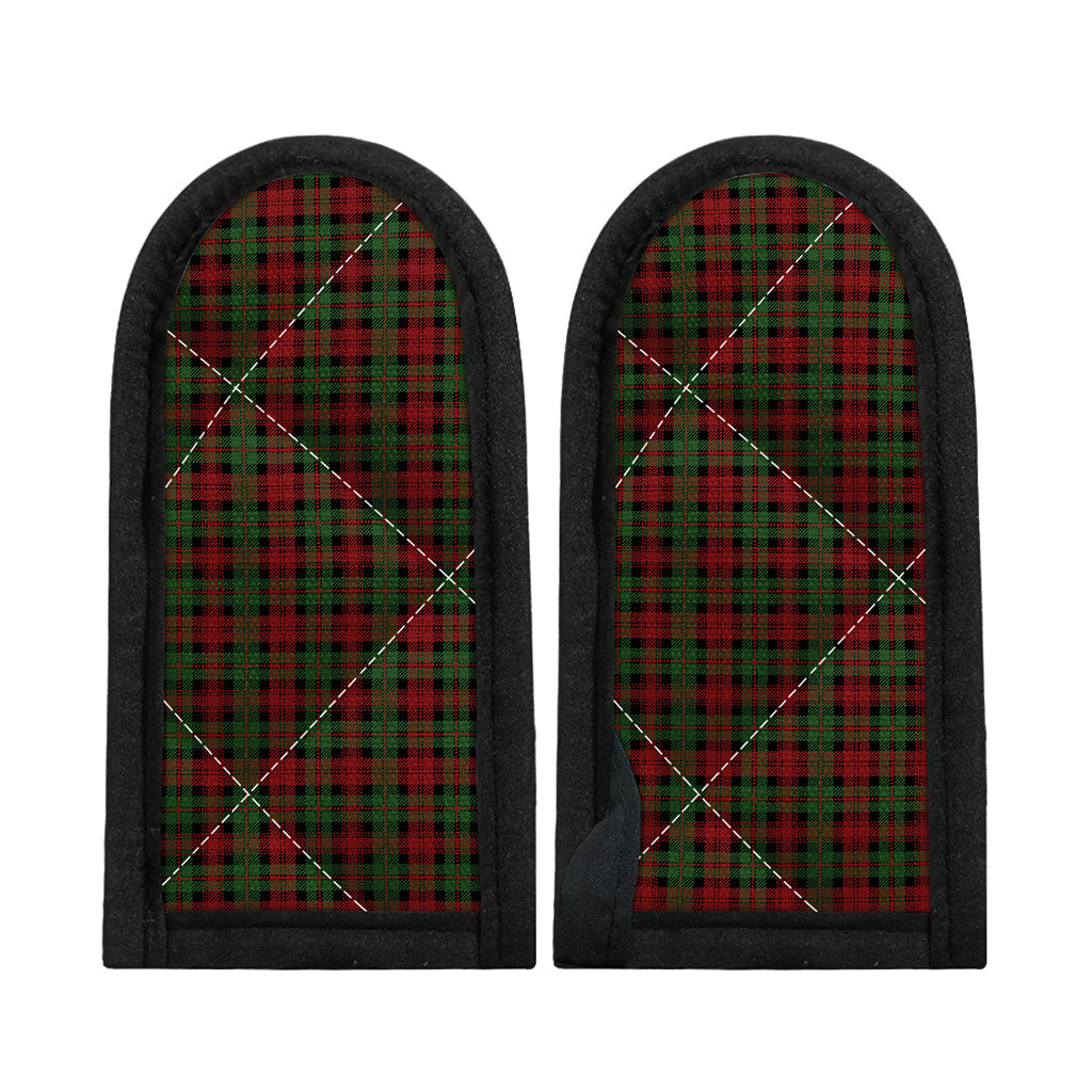 Christmas Tartan Pattern Print Skillet Handle Cover