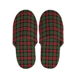 Christmas Tartan Pattern Print Slippers