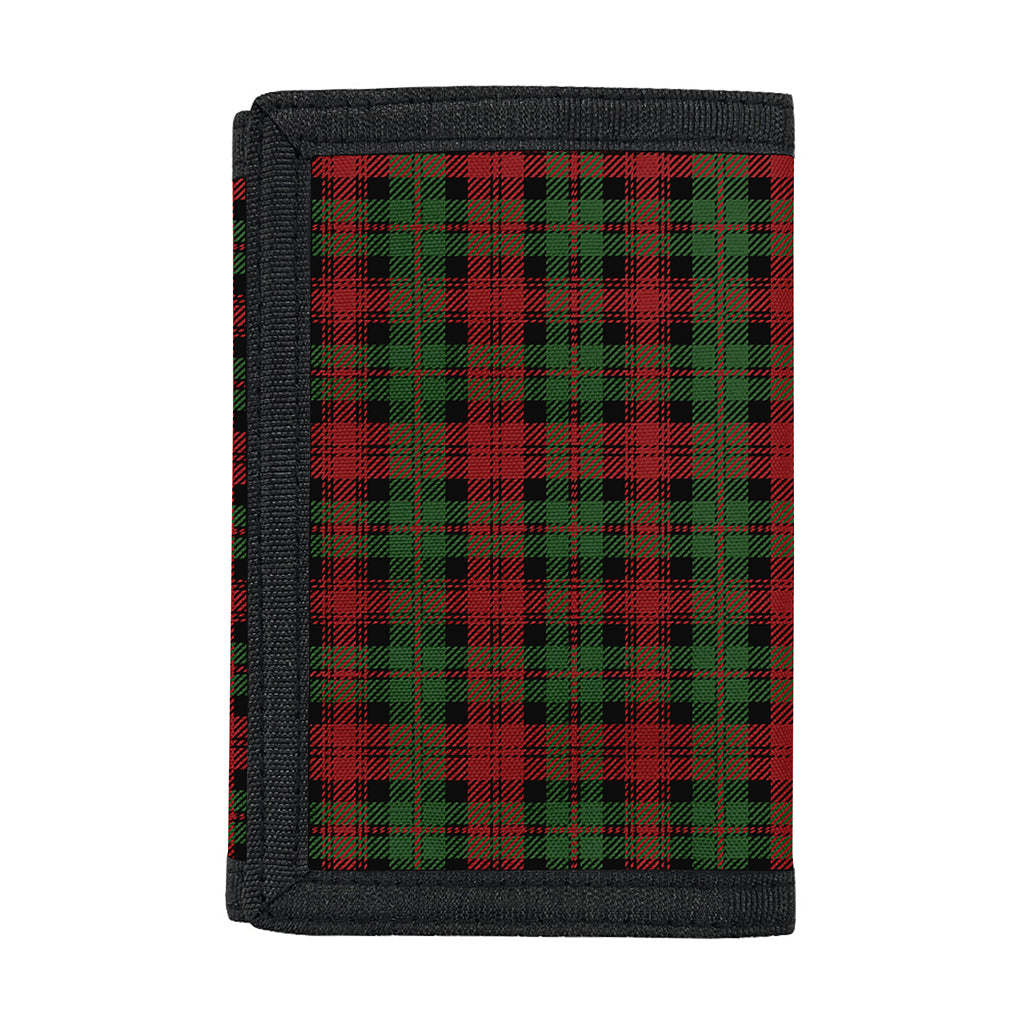Christmas Tartan Pattern Print Trifold Wallet