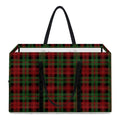 Christmas Tartan Pattern Print Utility Tote Bag