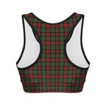Christmas Tartan Pattern Print Women's Sports Bra