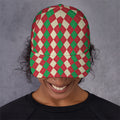 Christmas Themed Argyle Pattern Print Baseball Cap